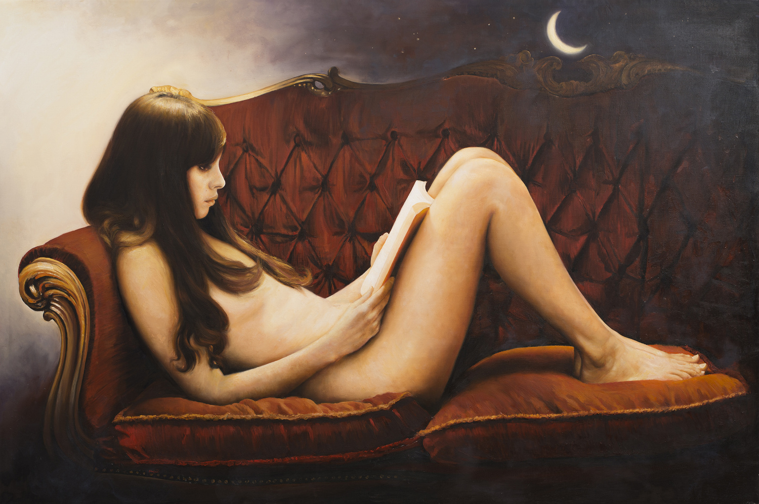 "Bella notte", olio su tela, 100x150cm, 2019