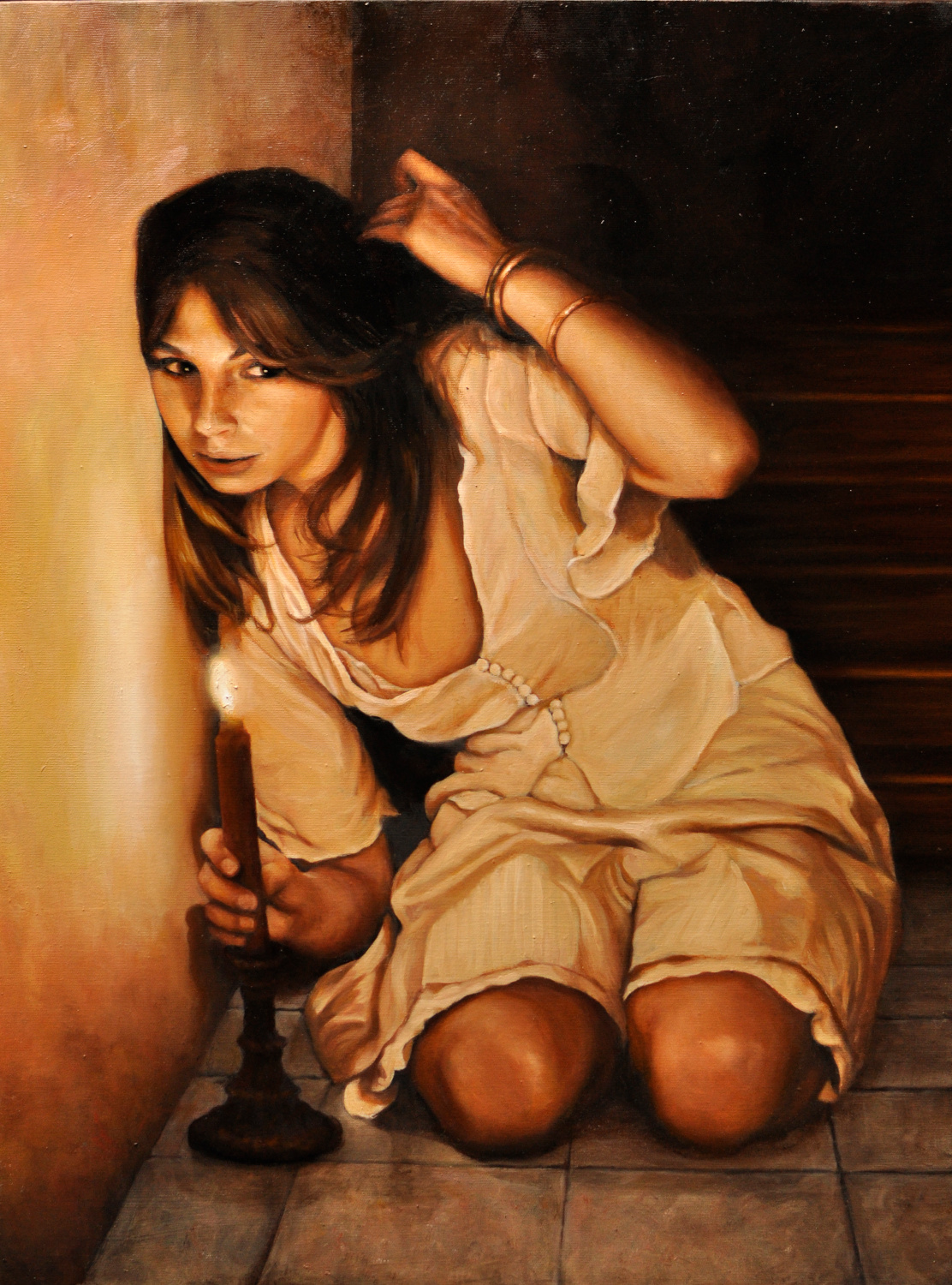 "Il canto di Alice", olio su tela,100x70cm, 2010