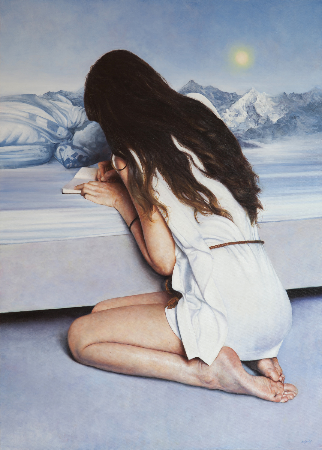 "La lettera bianca", olio su tela, 70x50cm, 2016